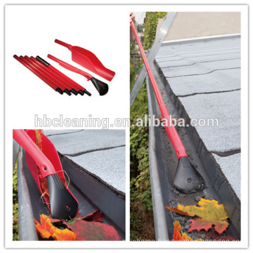 easy reach gutter cleaning tool, garden leaf grabber with 5 section handles